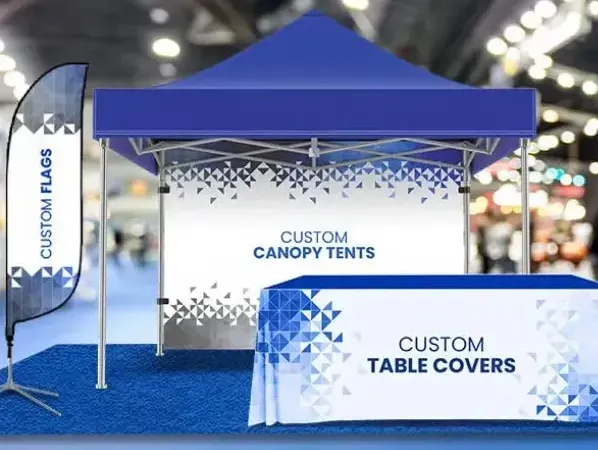 प्रदर्शनी टेंट की स्थापना